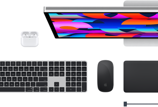 Accessori per Mac: AirPods, Studio Display, Magic Keyboard, Magic Mouse, Magic Trackpad, cavo di ricarica MagSafe