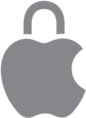 Logo Apple con l’icona del lucchetto