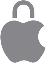 Logo Apple con l’icona del lucchetto