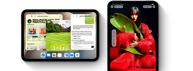 Vari iPad mini mostrati di fronte con diverse app