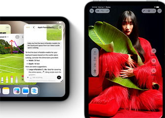 Vari iPad mini mostrati di fronte con diverse app